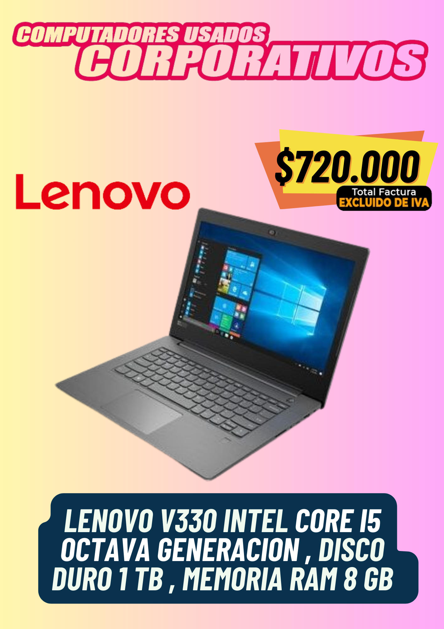 Lenovo V330  INTEL®CORE™I5 DE 8VA